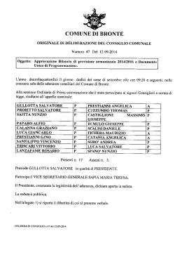 Delibera di Consiglio n.47 del 12.09.2014