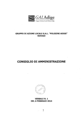 Verbale n. 1 del 6 febbraio 2014