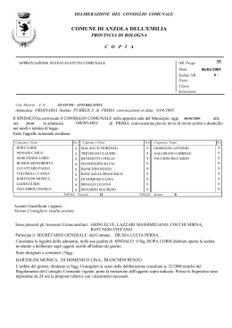 delibere del consiglio comunale ( 05 )