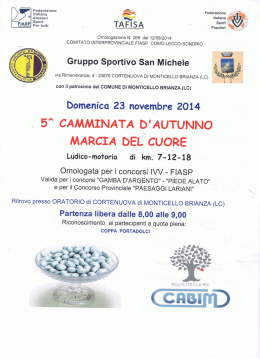 Page 1 Page 2 REGOLAMENTO ORGANIZZAZIONE: (38. SAN