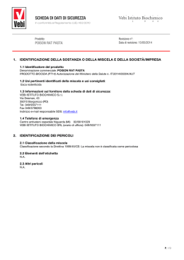 scheda di dati di sicurezza