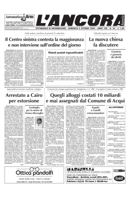 Numero 36 - L`ANCORA edicola