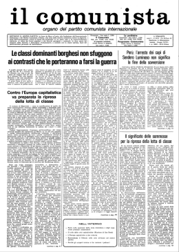 Le dassi dominanti borghesi non sfuggono ai contrasti che le