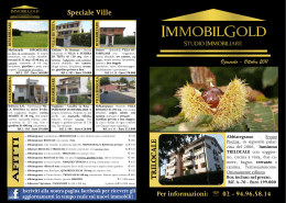 Ottobre 2011 - Immobil Gold SRL