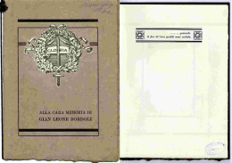 Opuscolo in memoria di Gian Leone Bordoli