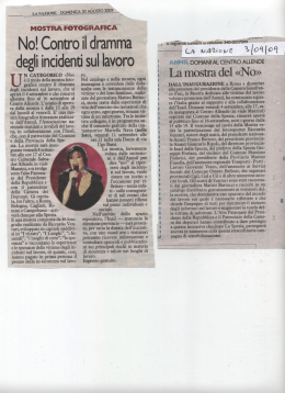 No! Contro il dramma