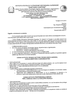 orientamento2014gcantoni - Istituto Comprensivo Grossi Treviglio