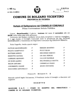 Deliberazione di Consiglio Comunale n. 45 del 21-11-2011