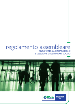 regolamento assembleare