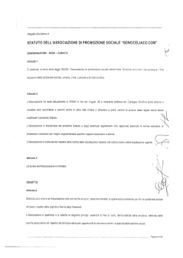 Lo Statuto di Sonoceliaco.com