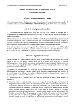 Statutari - Pedagogia &Egrave; Benessere