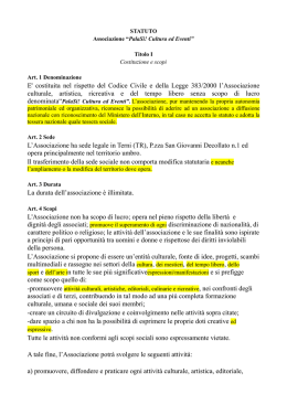 Leggi lo statuto dell`Associazione.