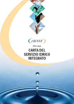 Servizio Idrico Integrato 2002 - Agenzia per il controllo e la qualit&agrave;
