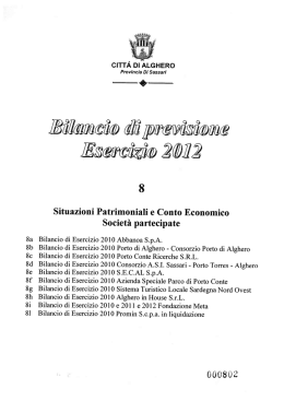 Allegato D parte 05 sez. 8 società partecipate