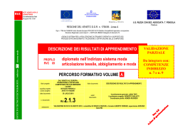 descrizione dei risultati di apprendimento