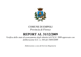 report al 31/12/2009