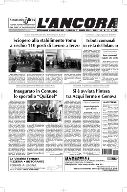 Numero 11 - L`ANCORA edicola