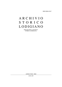 Archivio Storico Lodigiano