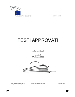 TESTI APPROVATI