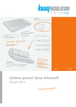Listino prezzi lane minerali