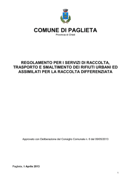 Sito Ufficiale del Comune di Paglieta
