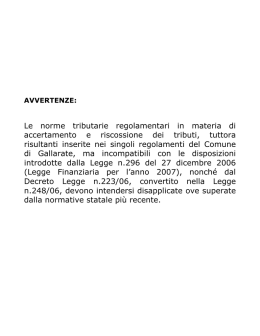 Le norme tributarie regolamentari in materia di accertamento e