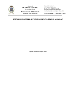 regolamento - Comune di Figline Valdarno