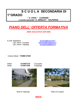 piano dell` offerta formativa
