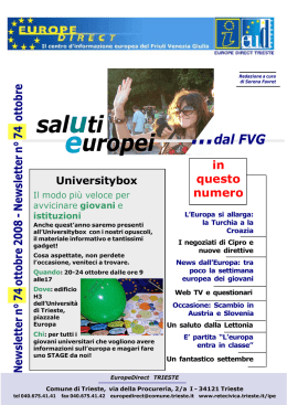 Il n° 74 – ottobre 2008