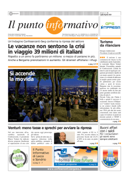 Le vacanze non sentono la crisi in viaggio 39 milioni di italiani Si