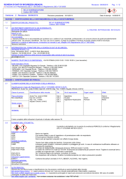 SCHEDA DI DATI DI SICUREZZA