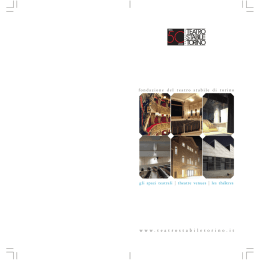 Opuscolo Spazi - Teatro Stabile Torino