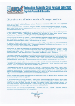 il comunicato... - UGL Corpo Forestale dello Stato