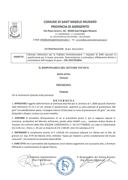 determina n. 39 del 30/12/2015