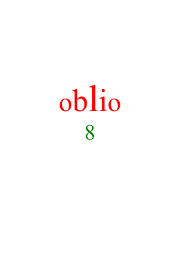 Oblio, II, 8