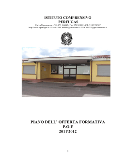 piano dell` offerta formativa pof 2011\2012
