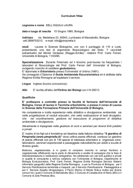Curriculum 2012 - Il Giardino di Pimpinella