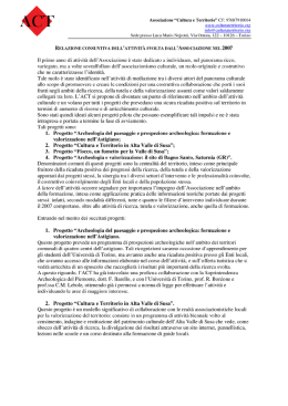 Relazione consuntiva 2007