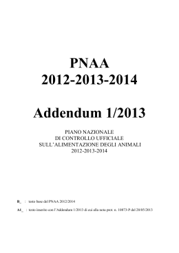 PNAA 2012-2014 - Ministero della Salute