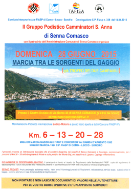 marcia tra le sorgenti del gaggio