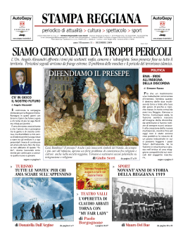 dicembre 2009 - Stampa Reggiana