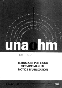 manuale d`uso