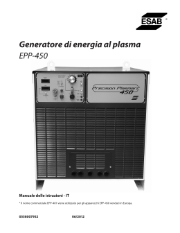 Generatore di energia al plasma EPP-450