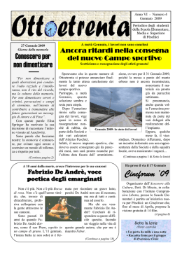 OTTOETRENTA gennaio 2009