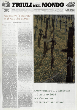 Friuli nel mondo n. 584 maggio 2003