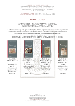 archivi italiani - Arbor Sapientiae