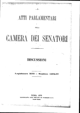 atti parlamentari - Senato della Repubblica