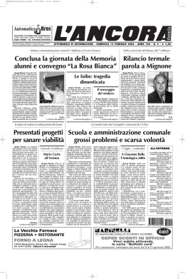 Numero 05 - L`ANCORA edicola
