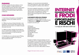 L`opuscolo informativo per difendersi dalle frodi