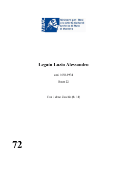 Legato Luzio Alessandro - Istituto Centrale per gli Archivi